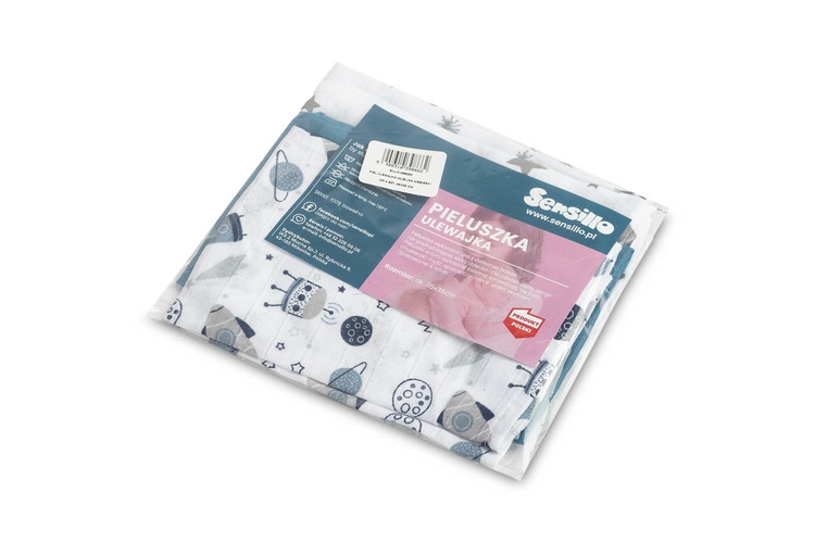 SENSILLO PIELUSZKA ULEWAJKA MUŚLINA NIEBIESKA