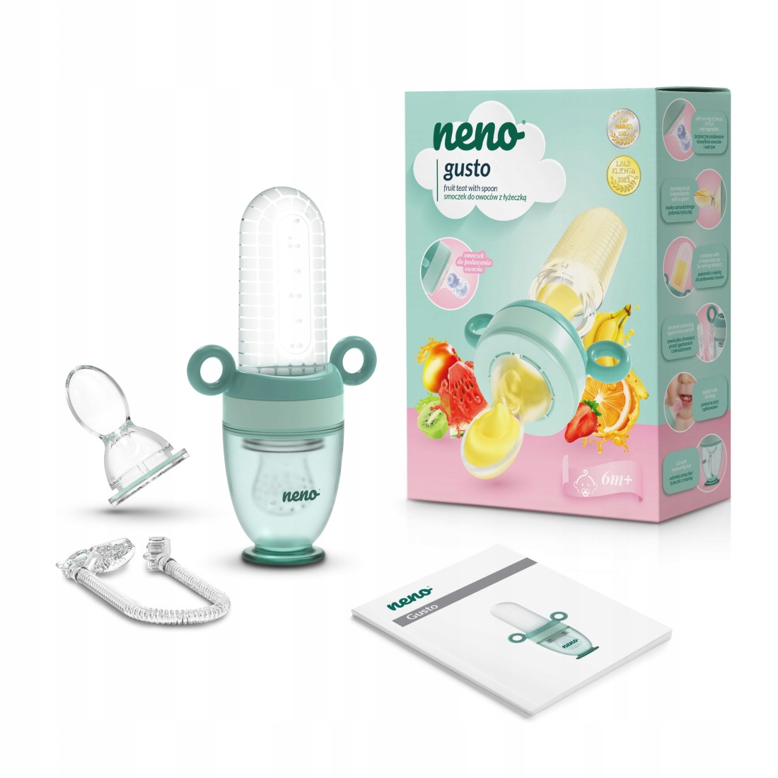 NENO GUSTO SMOCZEK DO OWOCÓW Z ŁYŻECZKĄ