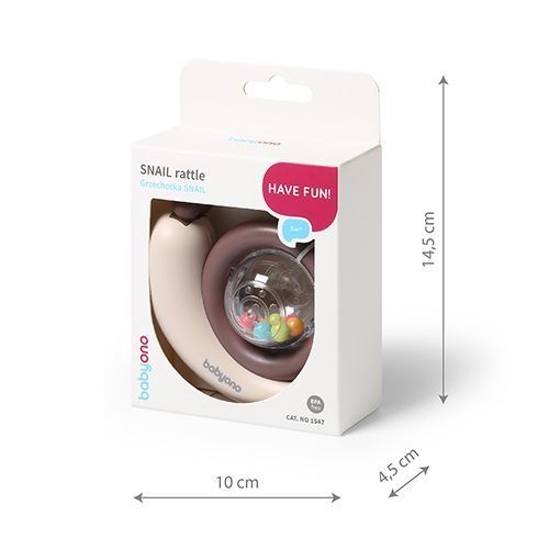 BABYONO GRZECHOTKA ŚLIMAK