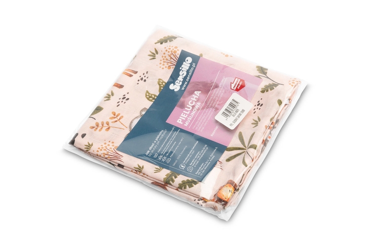 SENSILO PIELUSZKI MUŚLINOWE SAFARI 70X80