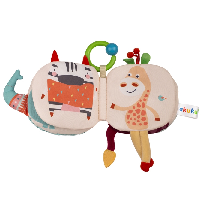 AKUKU KSIĄŻECZKA SENSORYCZNA  SŁONIK