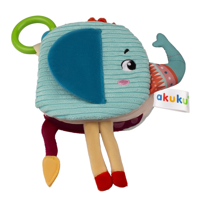 AKUKU KSIĄŻECZKA SENSORYCZNA  SŁONIK