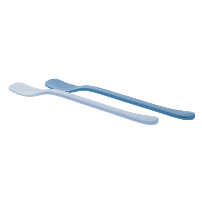 A0691 ZESTAW ŁYŻECZEK PŁASKICH 2SZT NIEBIESKIE