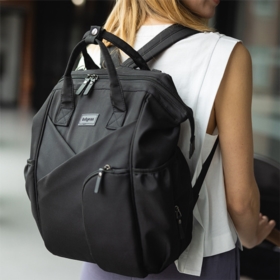 1649/01 BACKPACK FOR MOTHER MODERN STYLE BLACK