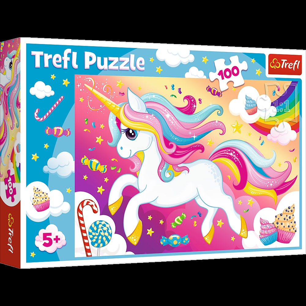 PUZZLE TREFL 100 EL PIEKNY JEDNOROŻEC 16386