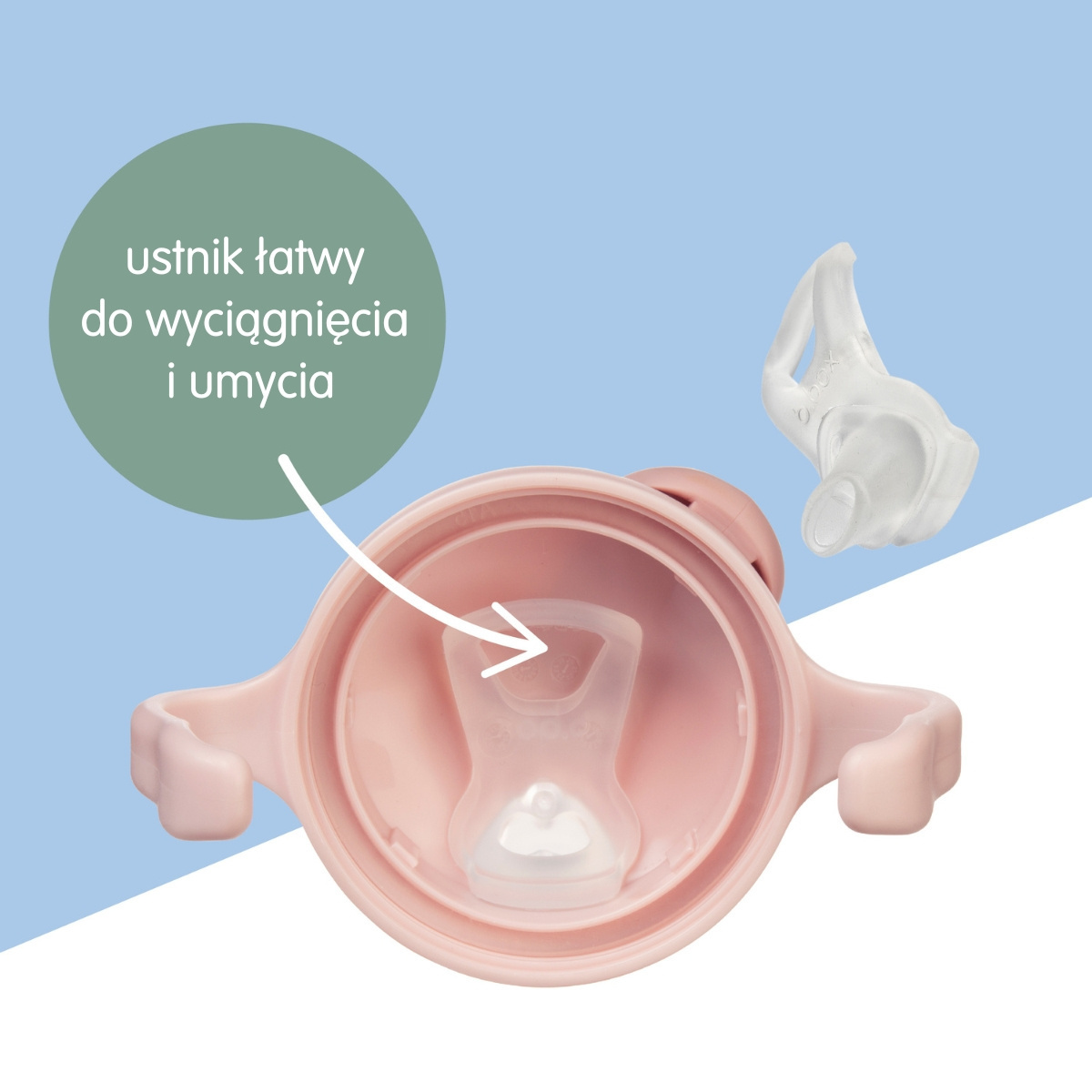 B.BOX KUBEK Z MIĘKKIM USTNIKIEM RÓŻOWY