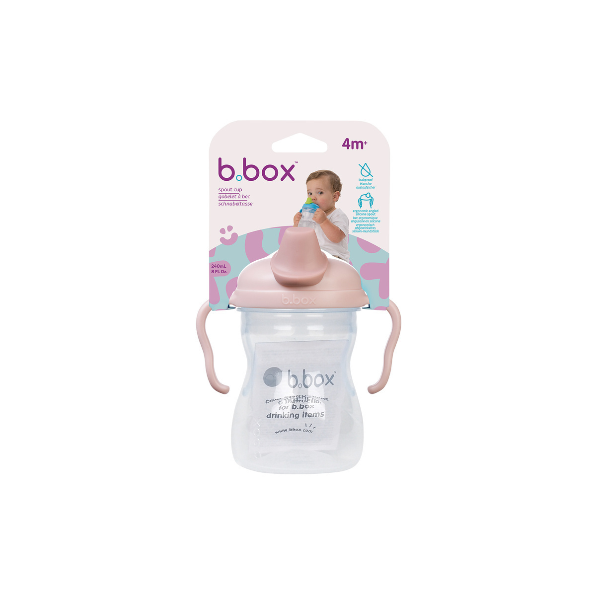 B.BOX KUBEK Z MIĘKKIM USTNIKIEM RÓŻOWY