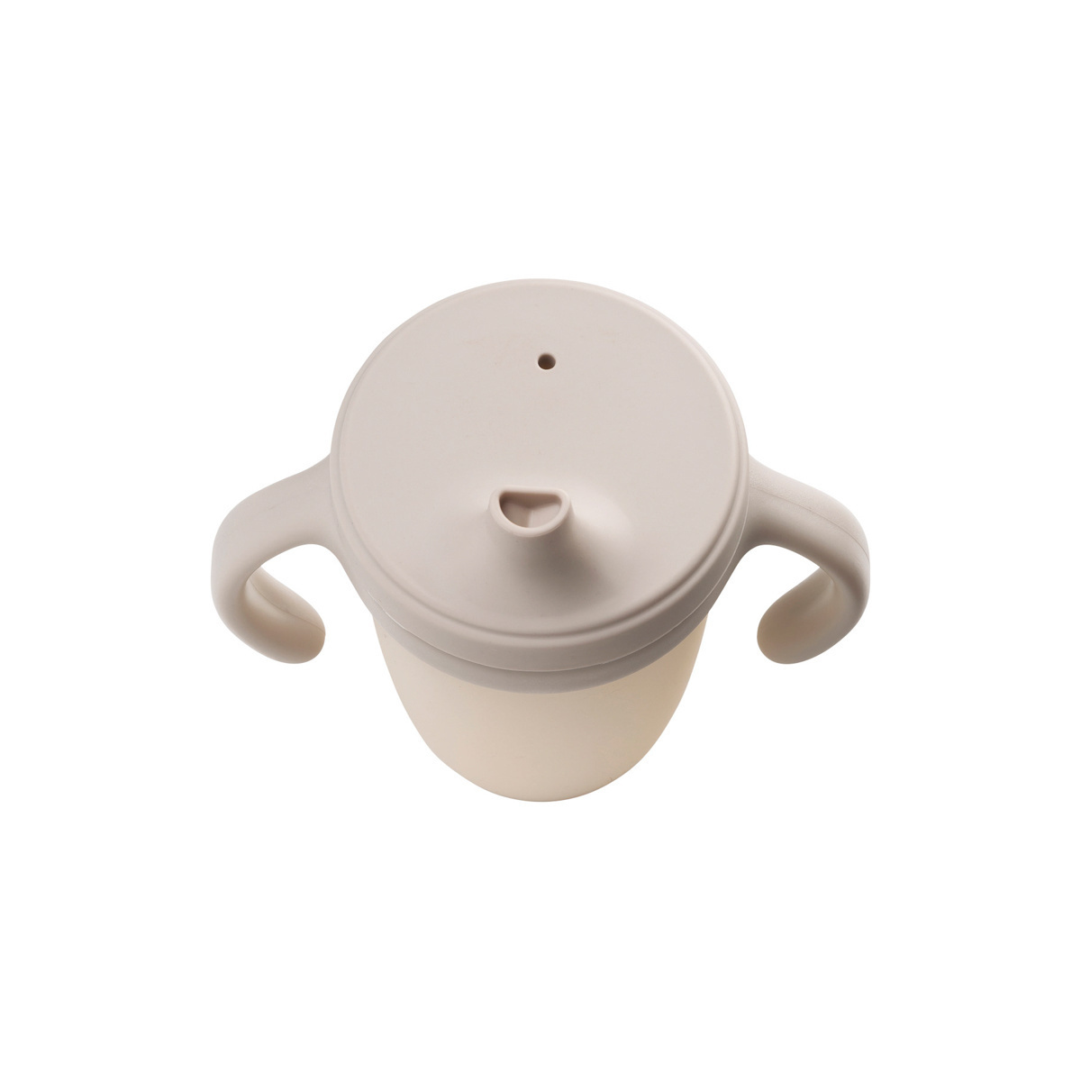 B.BOX KUBEK SILIKONOWY Z USTNIKIEM LATTE