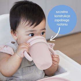 B.BOX KUBEK SILIKONOWY Z USTNIKIEM BLUSH