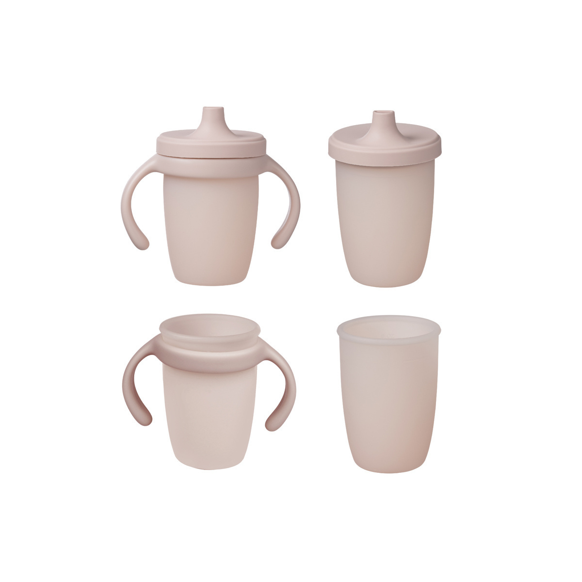 B.BOX KUBEK SILIKONOWY Z USTNIKIEM BLUSH