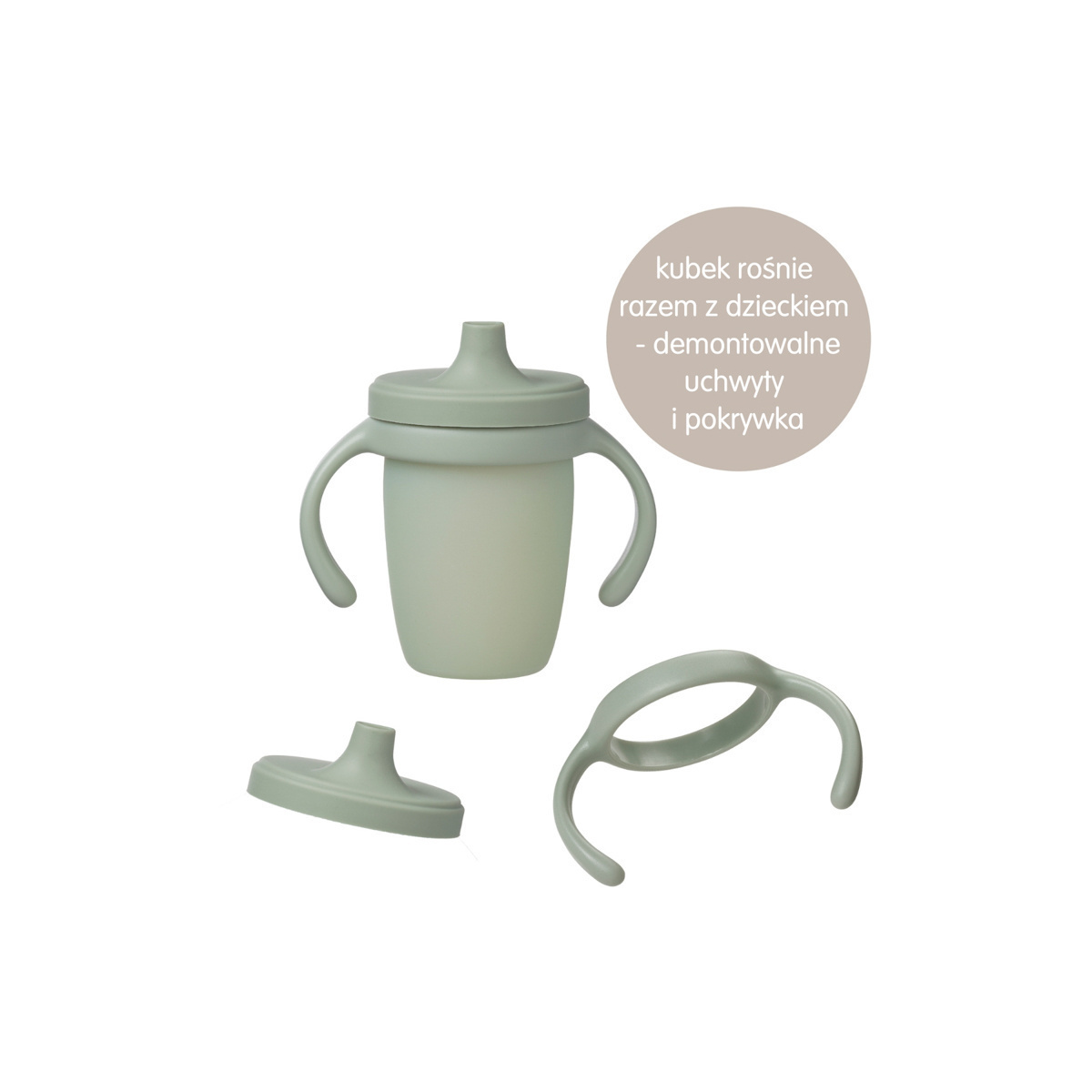 B.BOX KUBEK SILIKONOWY Z USTNIKIEM BLUSH