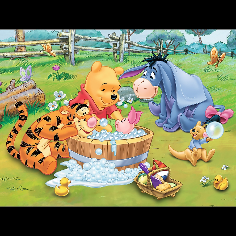 Puzzle Disney Kubuś Puchatek 30 el. Kąpiel Prosiac