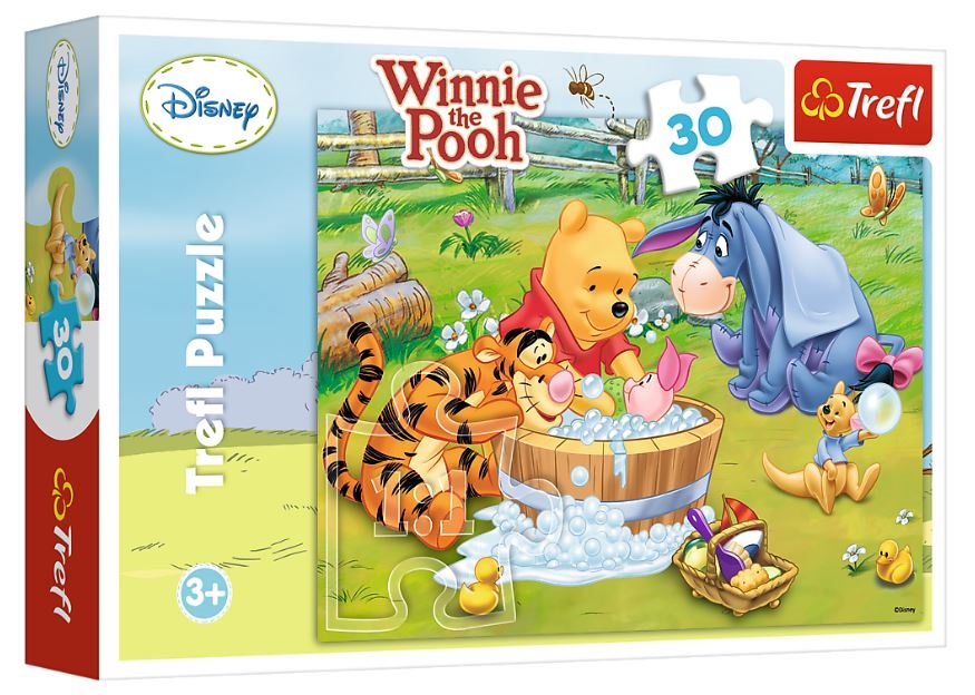 Puzzle Disney Kubuś Puchatek 30 el. Kąpiel Prosiac