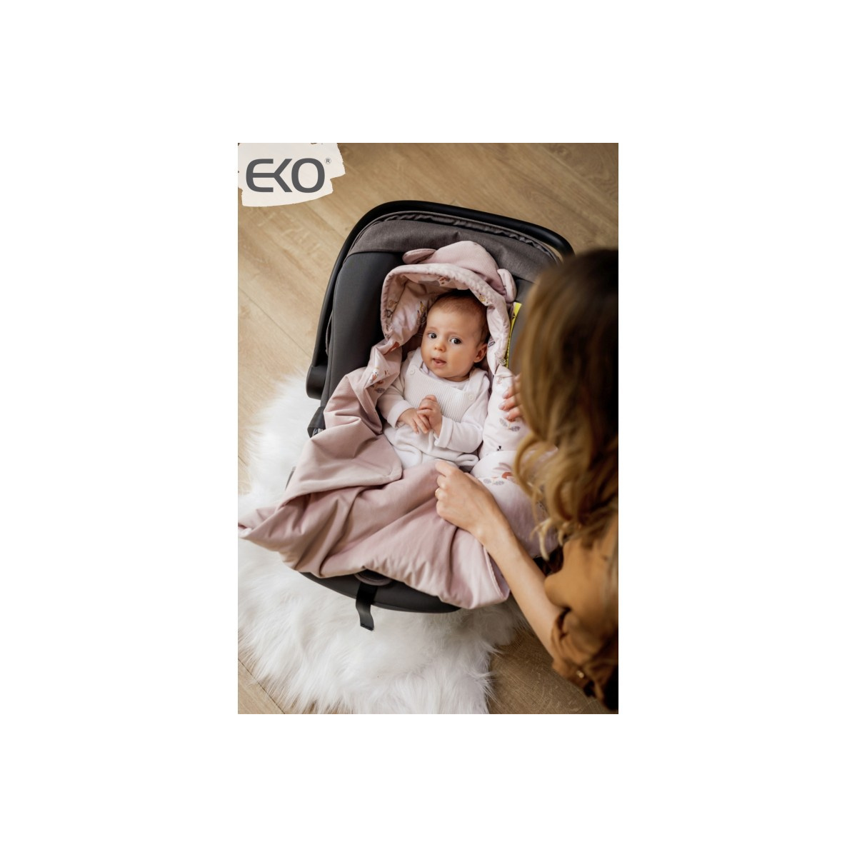 EKO OTULACZ DO FOTELIKA SP-56 LUKROWY RÓŻ