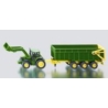 SIKU 1843 TRAKTOR JOHN DEERE Z PRZYCZEPĄ