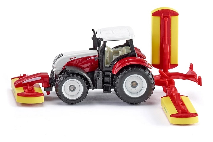 SIKU 1672 TRAKTOR STERY Z KOSIARKĄ