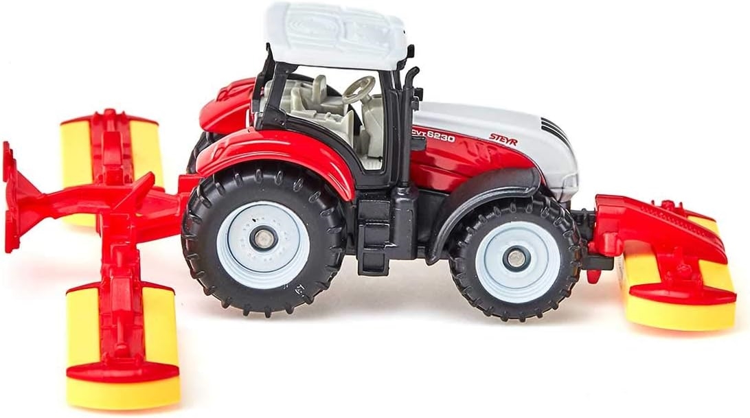 SIKU 1672 TRAKTOR STERY Z KOSIARKĄ