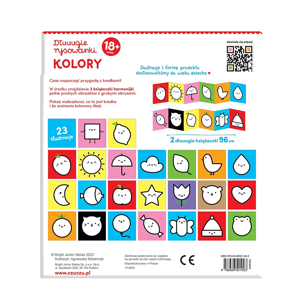 CZUCZU DŁUUUGIE RYSOWANKI KOLORY CHWYTM KREDKĘ