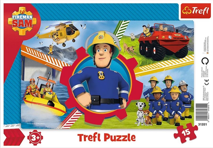 Puzzle ramkowe 15 Dzień Strażaka Sama 31351