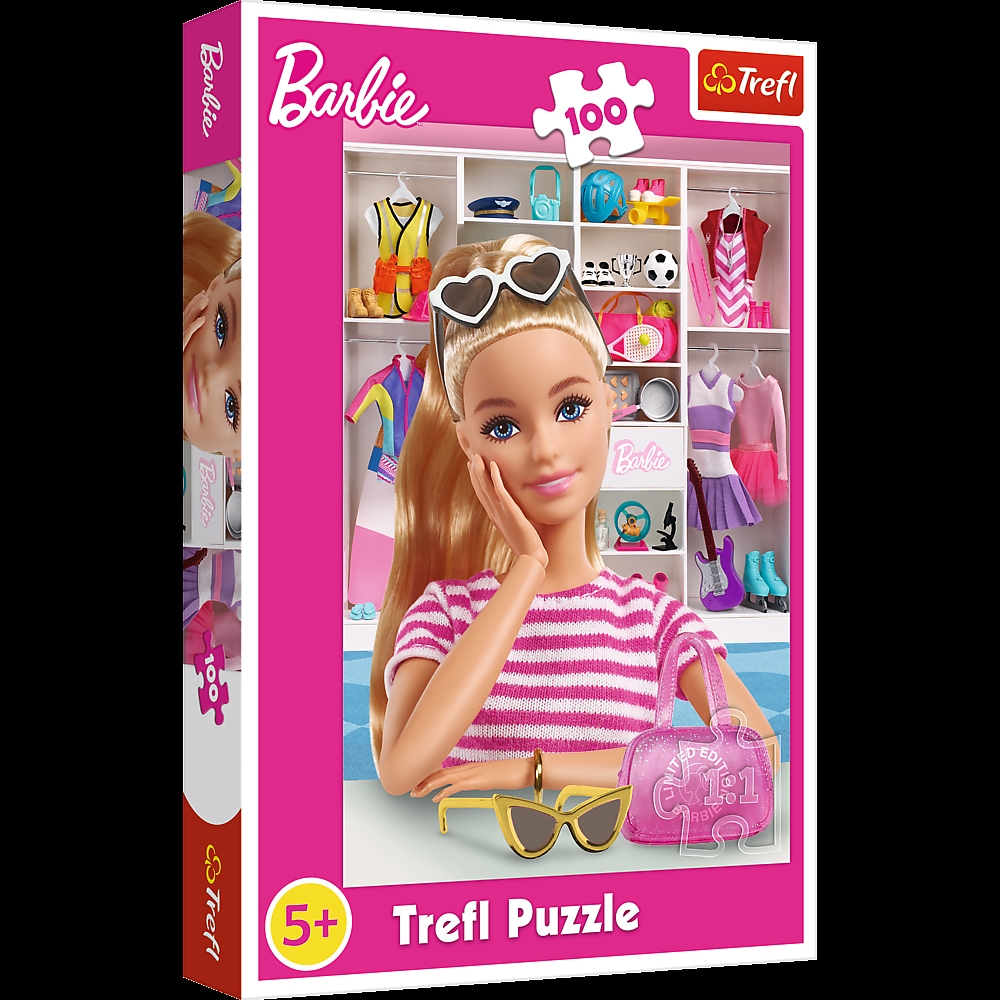 TREFL PUZZLE 100 POZNAJ BARBIE