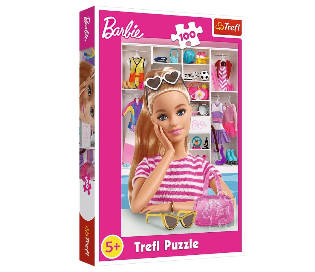 TREFL PUZZLE 100 POZNAJ BARBIE