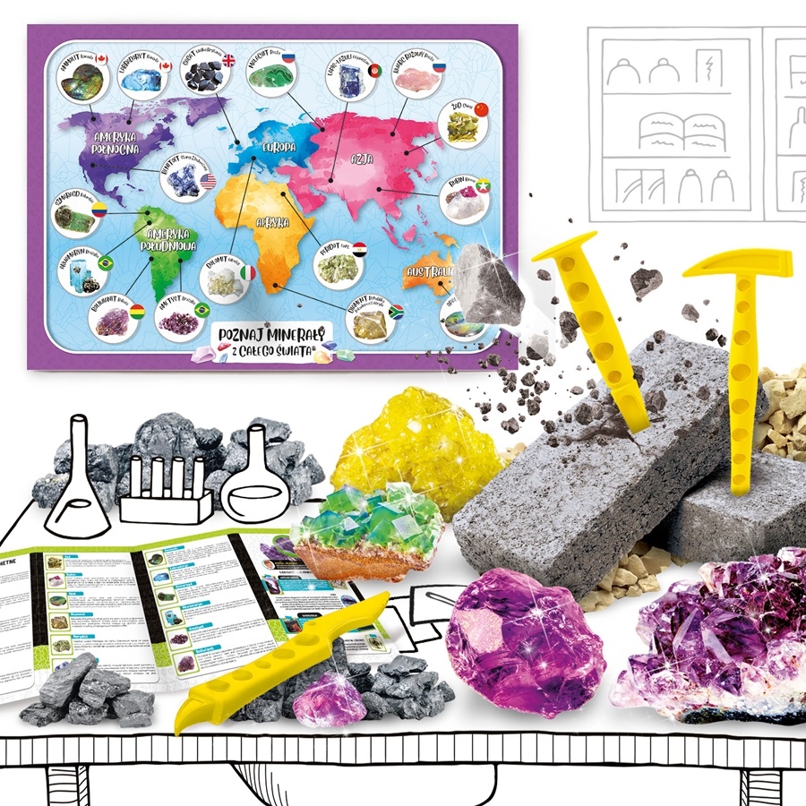 LISCIANI I'M GENIUS POZNAJ MINERAŁY ZE ŚWIATA