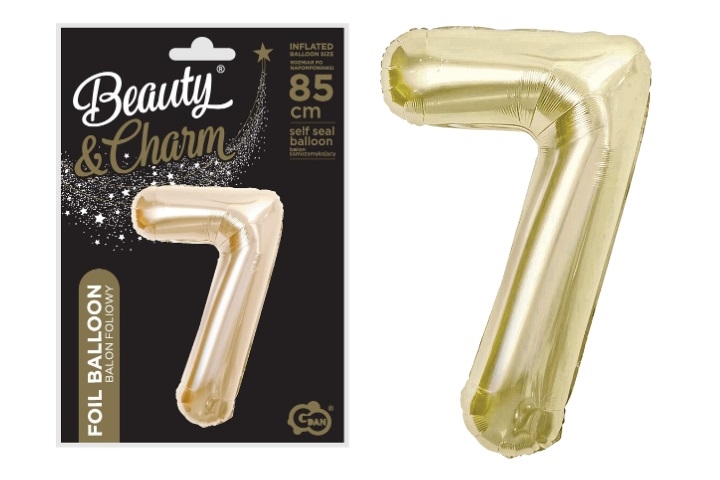 BALON FOLIOWY CYFRA 7