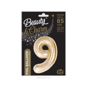 BALON FOLIOWY CYFRA 9