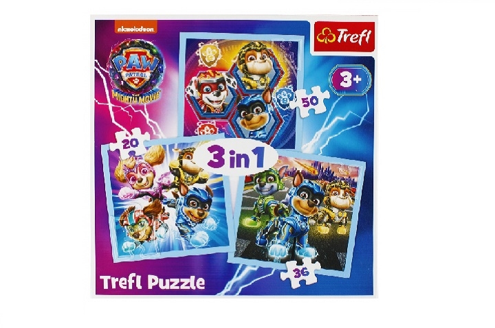TREFL PUZZLE 3W1 PSI PSTROL