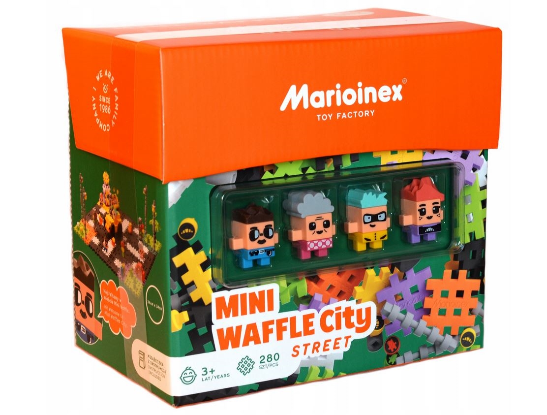 MARIOINEX KLOCKI WAFLE MINI 280EL ULICA