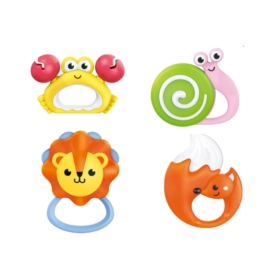 Zestaw Grzechotek Gryzaczków Dla Niemowląt Zwierzą