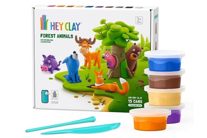 HEY CLAY ZESTAW ZWIERZĘTA LEŚNE 15 PUSZEK