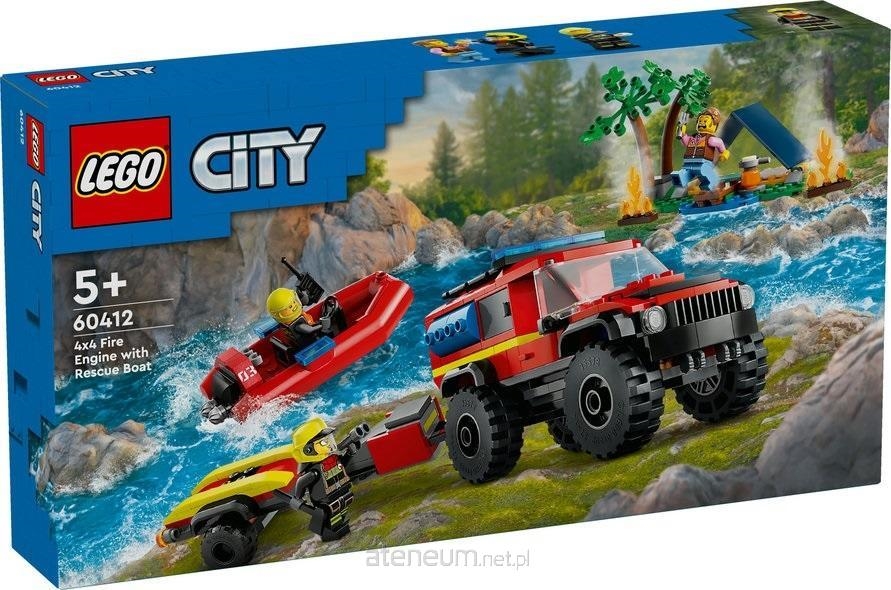 Klocki LEGO CITY Terenowy Wóz Strażacki Z Łodzią 3