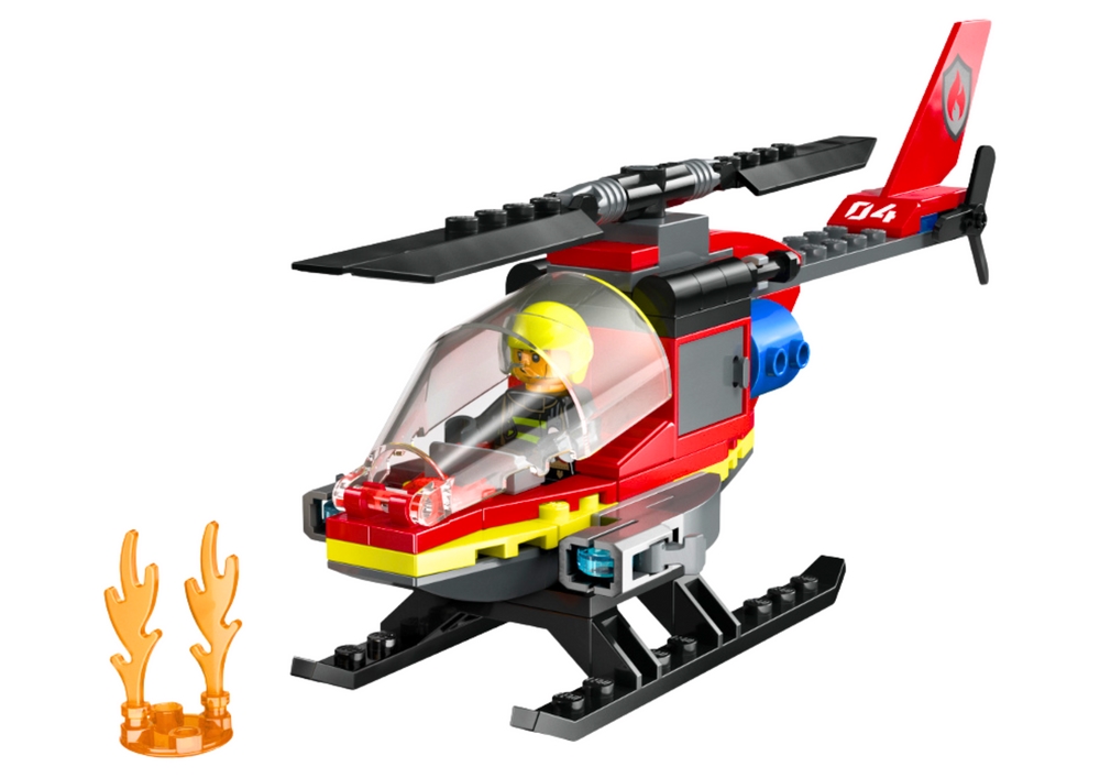 Klocki LEGO CITY Strażacki Helikopter Ratunkowy 85