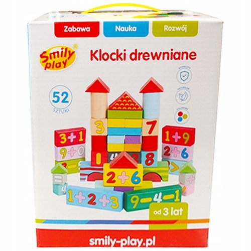 Klocki drewniane Smily Play SPW84941 49412