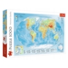 Puzzle edukacyjne 1000 el. Mapa Fizyczna Świata Tr