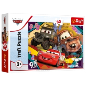 Puzzle - 30 - Rozpędzone samochody - Disney Cars 3