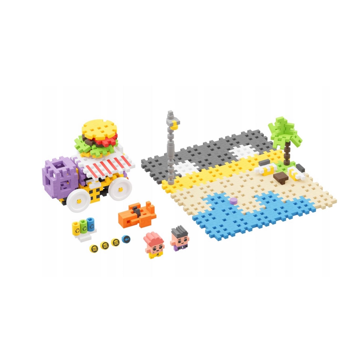 MARIOINEX KLOCKI WAFLE MINI FOOD TRUCK