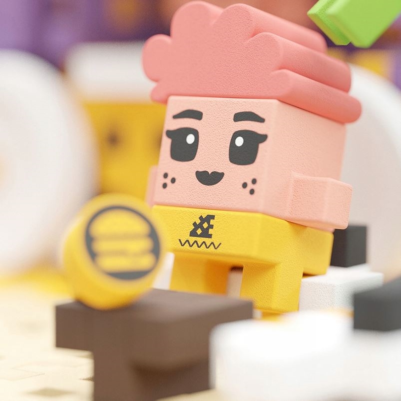 MARIOINEX KLOCKI WAFLE MINI FOOD TRUCK