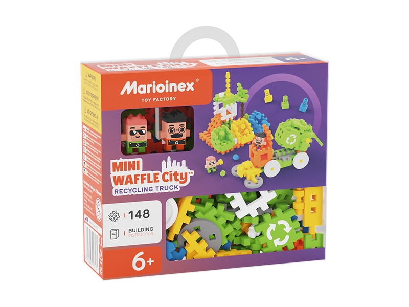 MARIOINEX KLOCKI WAFLE MINI SMIECIARKA