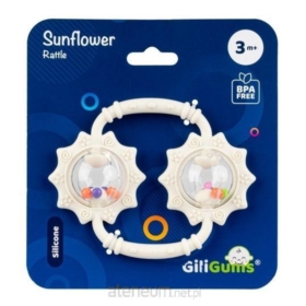 Grzechotka Słoneczniki beżowa