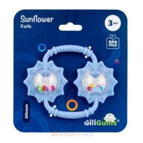 Grzechotka Słoneczniki niebieska