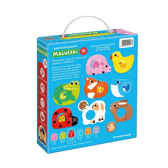 CzuCzu Pierwsze puzzle Maluszki dla dzieci 12m+