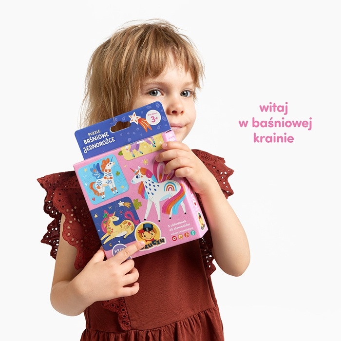 CzuCzu Puzzle Baśniowe Jednorożce 3+