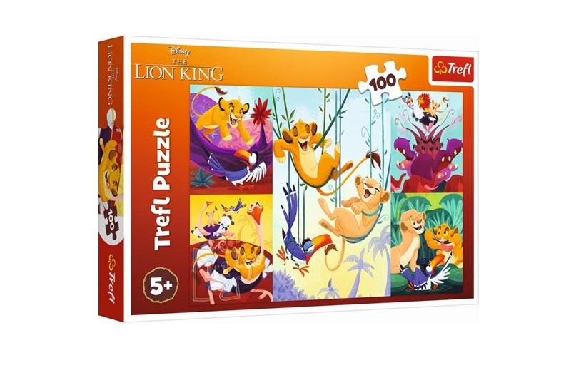 TREFL PUZZLE 100 EL KRÓL LEW