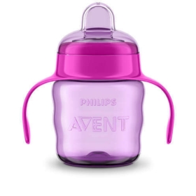 AVENT KUBEK Z USTNIKIEM 6M+, 200ML. RÓŻOWY 551/03