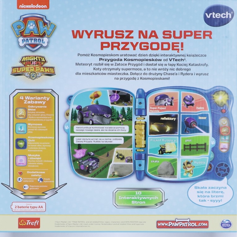 VTECH KSIĄŻECZKA PRZYGODA KOSMOPIESKÓW 61589