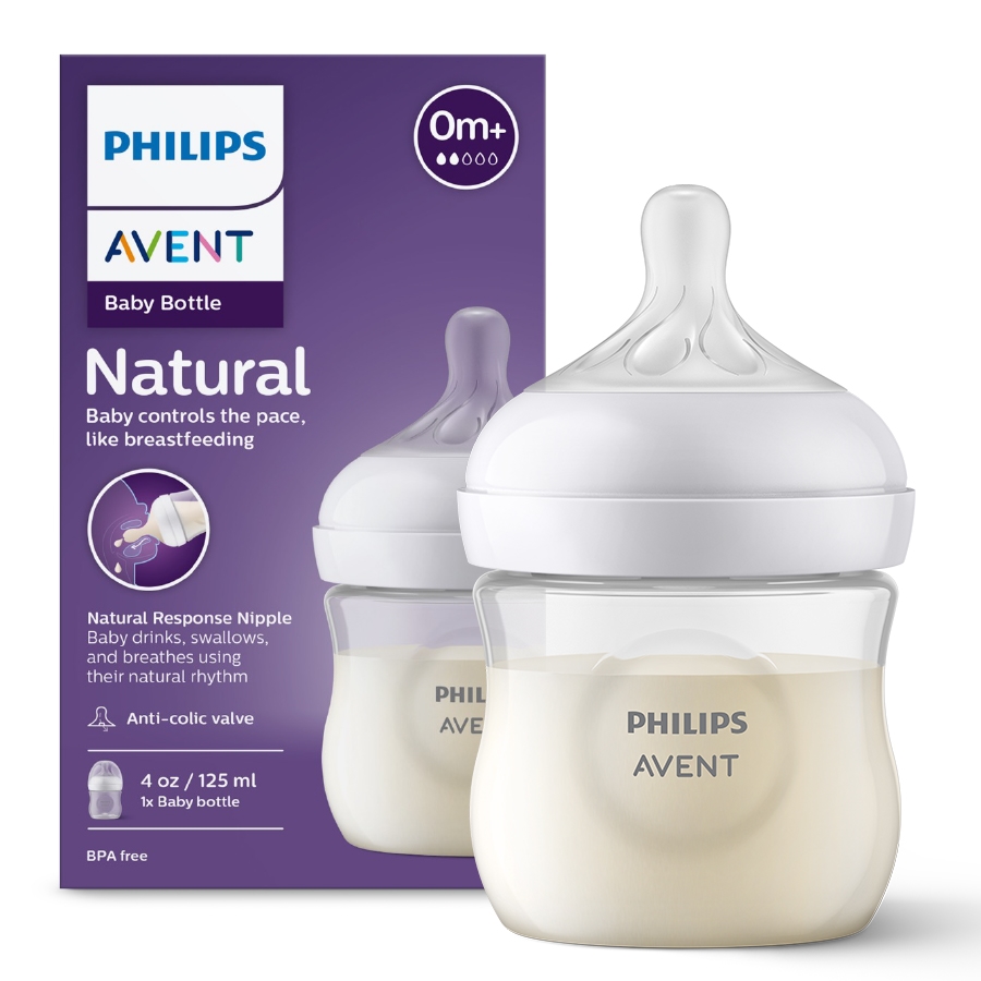 AVENT NATURAL 3 BUTELKA 0 M, 125 ML 900/01