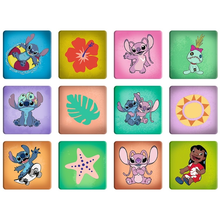 PUZZLE 2w1+memos Wesoły dzień Lilo_Stitch 93585