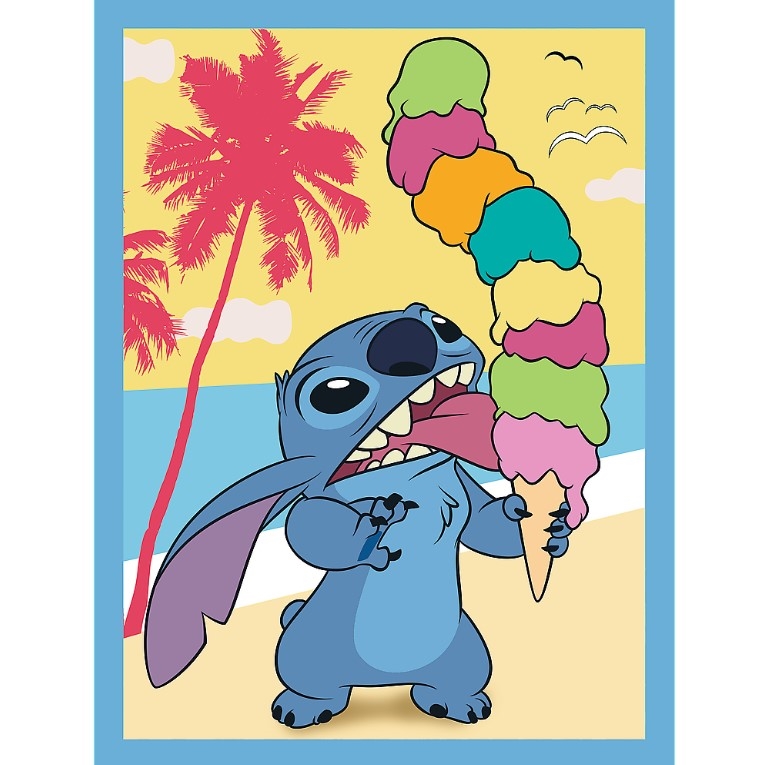 PUZZLE 2w1+memos Wesoły dzień Lilo_Stitch 93585